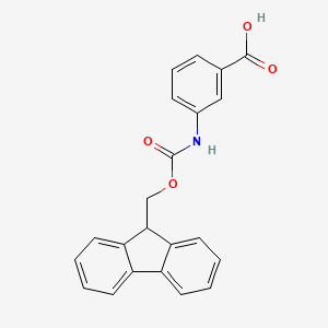 Chemical structure of Fmoc-3-Abz-OH