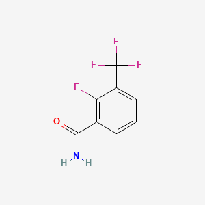 Chemical structure of 2-Fluoro-3-(trifluoromethyl)benzamide