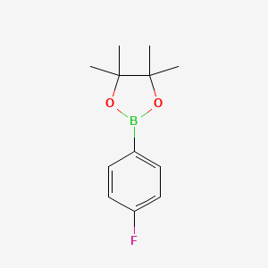 Chemical structure of 4-Fluorophenylboronic acid pinacol ester