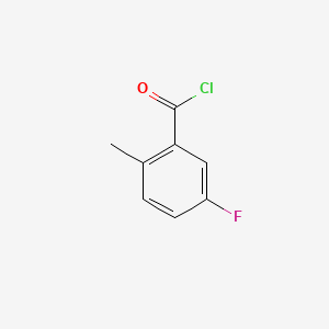 Chemical structure of 5-Fluoro-2-methylbenzoyl chloride