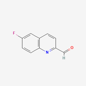 Chemical structure of 6-Fluoroquinoline-2-carboxaldehyde