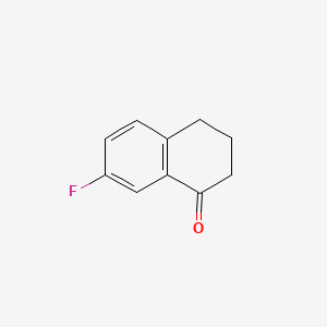 Chemical structure of 7-Fluoro-1-tetralone