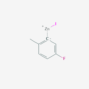 Chemical structure of 5-Fluoro-2-methylphenylzinc iodide solution