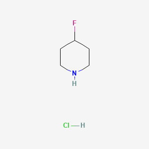 Chemical structure of 4-Fluoropiperidine hydrochloride