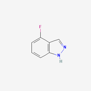Chemical structure of 4-Fluoroindazole
