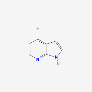 Chemical structure of 4-fluoro-1H-pyrrolo[2,3-b]pyridine