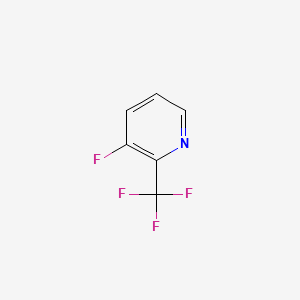 Chemical structure of 3-fluoro-2-(trifluoromethyl)pyridine
