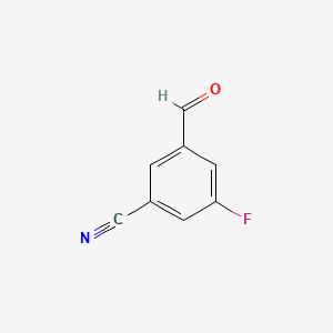 Chemical structure of 3-Fluoro-5-formylbenzonitrile