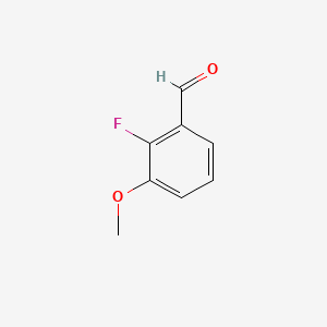 Chemical structure of 2-Fluoro-3-methoxybenzaldehyde