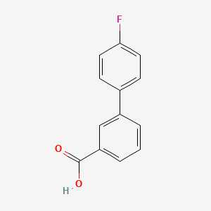 Chemical structure of 3-(4-Fluorophenyl)benzoic acid