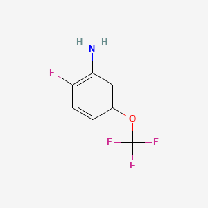 Chemical structure of 2-Fluoro-5-(trifluoromethoxy)aniline