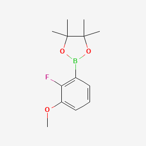 Chemical structure of 2-Fluoro-3-methoxyphenylboronic acid pinacol ester