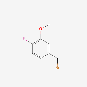 Chemical structure of 4-Fluoro-3-methoxybenzyl bromide