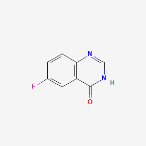 Chemical structure of 6-Fluoro-3H-quinazolin-4-one