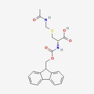 Chemical structure of S-[(Acetylamino)methyl]-N-[(9H-fluoren-9-ylmethoxy)carbonyl]-D-cysteine