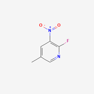 Chemical structure of 2-Fluoro-5-methyl-3-nitropyridine