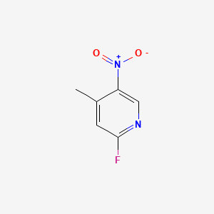 Chemical structure of 2-Fluoro-4-methyl-5-nitropyridine