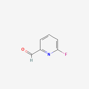 Chemical structure of 2-Fluoro-6-formylpyridine