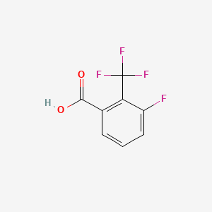 Chemical structure of 3-Fluoro-2-(trifluoromethyl)benzoic acid