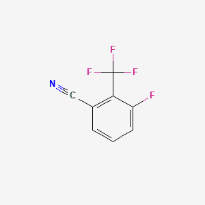 Chemical structure of 3-Fluoro-2-trifluoromethylbenzonitrile