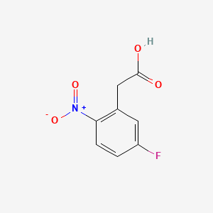 Chemical structure of 5-Fluoro-2-nitrophenylacetic acid