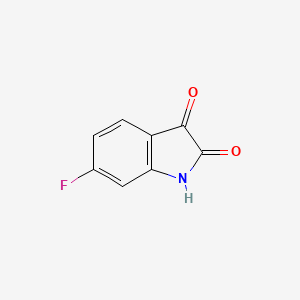 Chemical structure of 6-Fluoroisatin