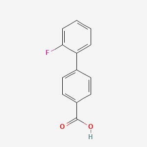 Chemical structure of 4-(2-Fluorophenyl)benzoic acid