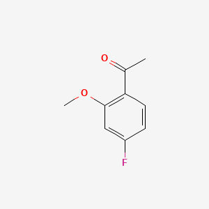 Chemical structure of 4'-Fluoro-2'-methoxyacetophenone