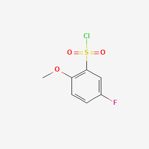 Chemical structure of 5-Fluoro-2-methoxybenzenesulfonyl chloride