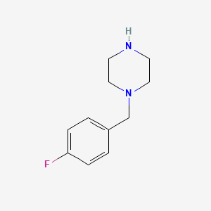 Chemical structure of 1-(4-Fluorobenzyl)piperazine