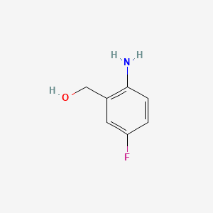 Chemical structure of 4-Fluoro-2-hydroxymethylaniline