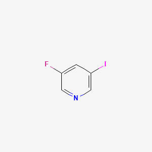 Chemical structure of 3-Fluoro-5-iodo-pyridine
