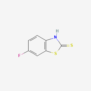 Chemical structure of 6-Fluoro-2-mercaptobenzothiazole