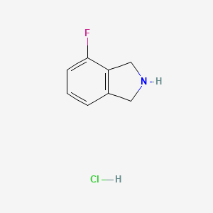 Chemical structure of 4-Fluoroisoindoline, HCl