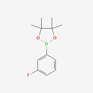 Chemical structure of 3-Fluorophenylboronic acid pinacol ester