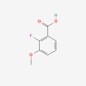 Chemical structure of 2-Fluoro-3-methoxybenzoic acid