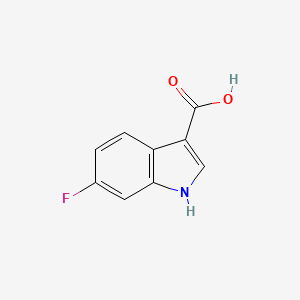 Chemical structure of 6-Fluoro-1H-indole-3-carboxylic acid