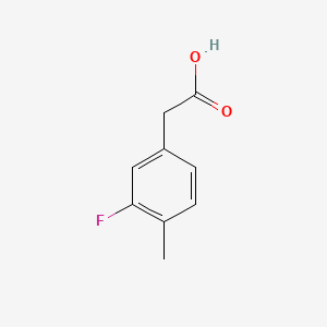 Chemical structure of 2-(3-Fluoro-4-methylphenyl)acetic acid