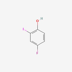 Chemical structure of 4-Fluoro-2-iodophenol