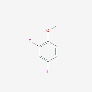 Chemical structure of 2-Fluoro-4-iodo-1-methoxybenzene