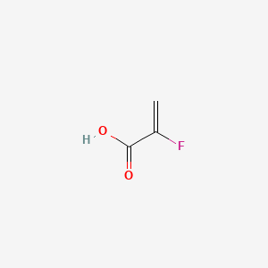Chemical structure of 2-Fluoroacrylic acid
