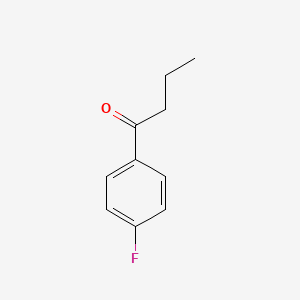 Chemical structure of 1-(4-Fluorophenyl)butan-1-one