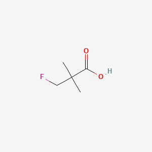 Chemical structure of 3-Fluoro-2,2-dimethylpropanoic acid