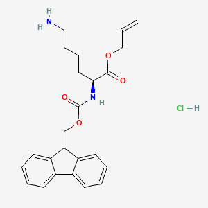Chemical structure of Fmoc-Lys-OAll·HCl