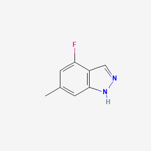 Chemical structure of 4-Fluoro-6-methyl-1H-indazole