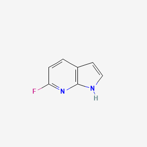 Chemical structure of 6-Fluoro-1H-pyrrolo[2,3-b]pyridine