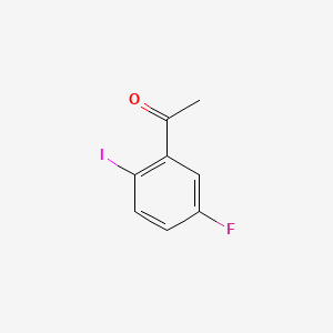 Chemical structure of 5'-Fluoro-2'-iodoacetophenone