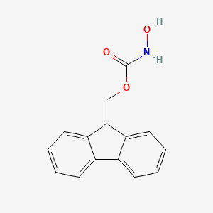 Chemical structure of 9-Fluorenylmethyl N-hydroxycarbamate
