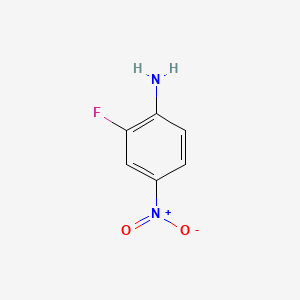 Chemical structure of 2-Fluoro-4-nitroaniline