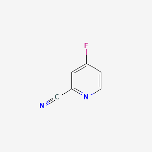 Chemical structure of 4-Fluoro-2-pyridinecarbonitrile